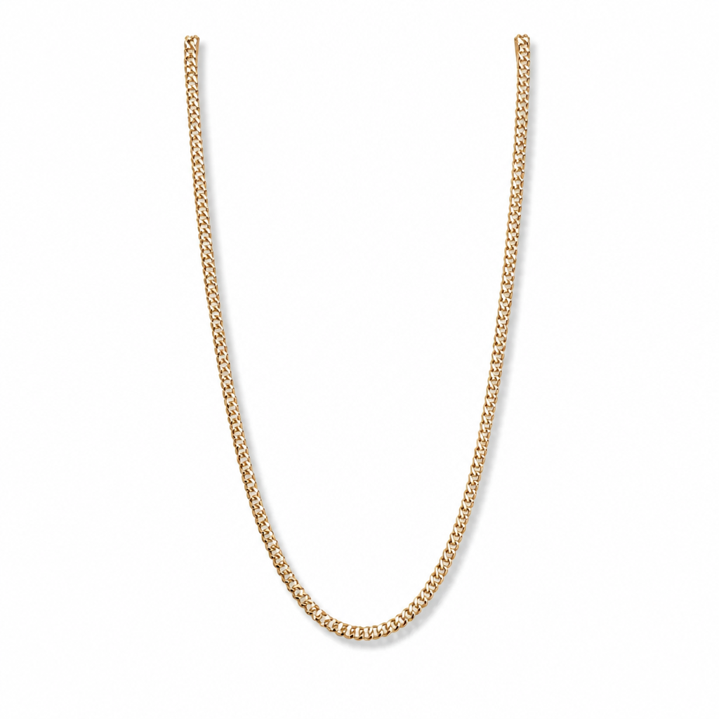 Layered Luxe Cuban Link Chain Necklace – Gold Fill