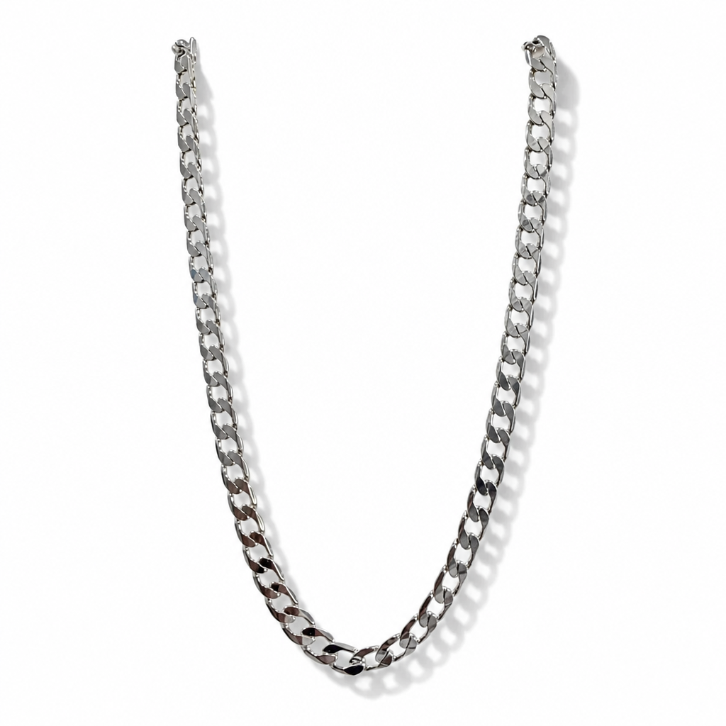 Cuban Link Chain Necklace – Sterling Silver