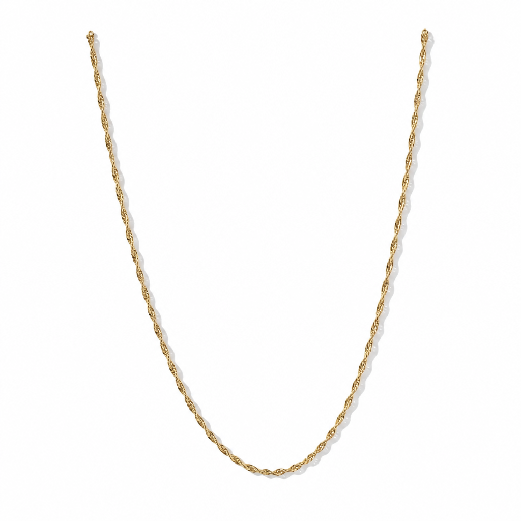 Twisted Chain Necklace – Sterling 14K Gold Fill